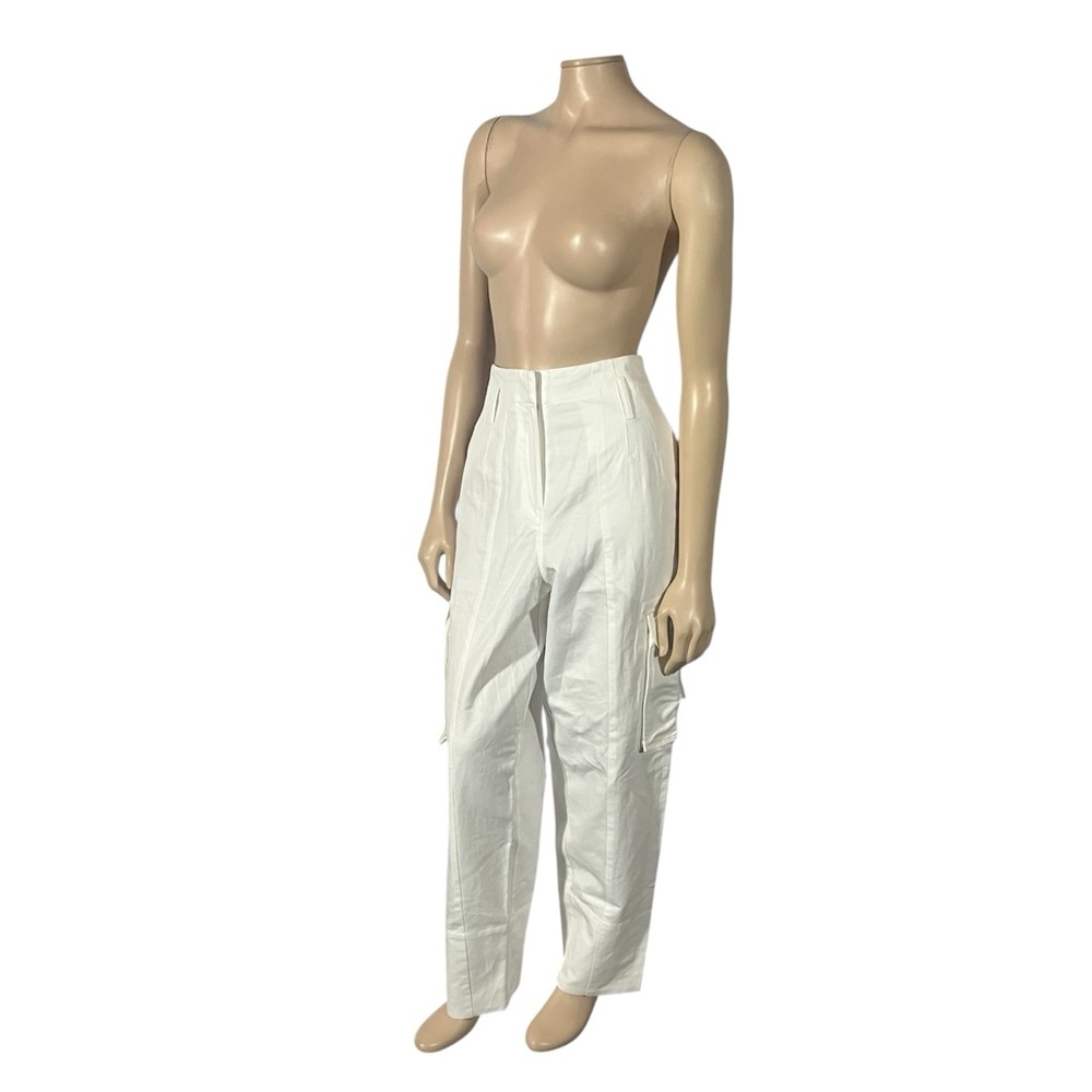 NWT IRO Thais Women's White Cargo trousers Pants - Picture 2 of 12